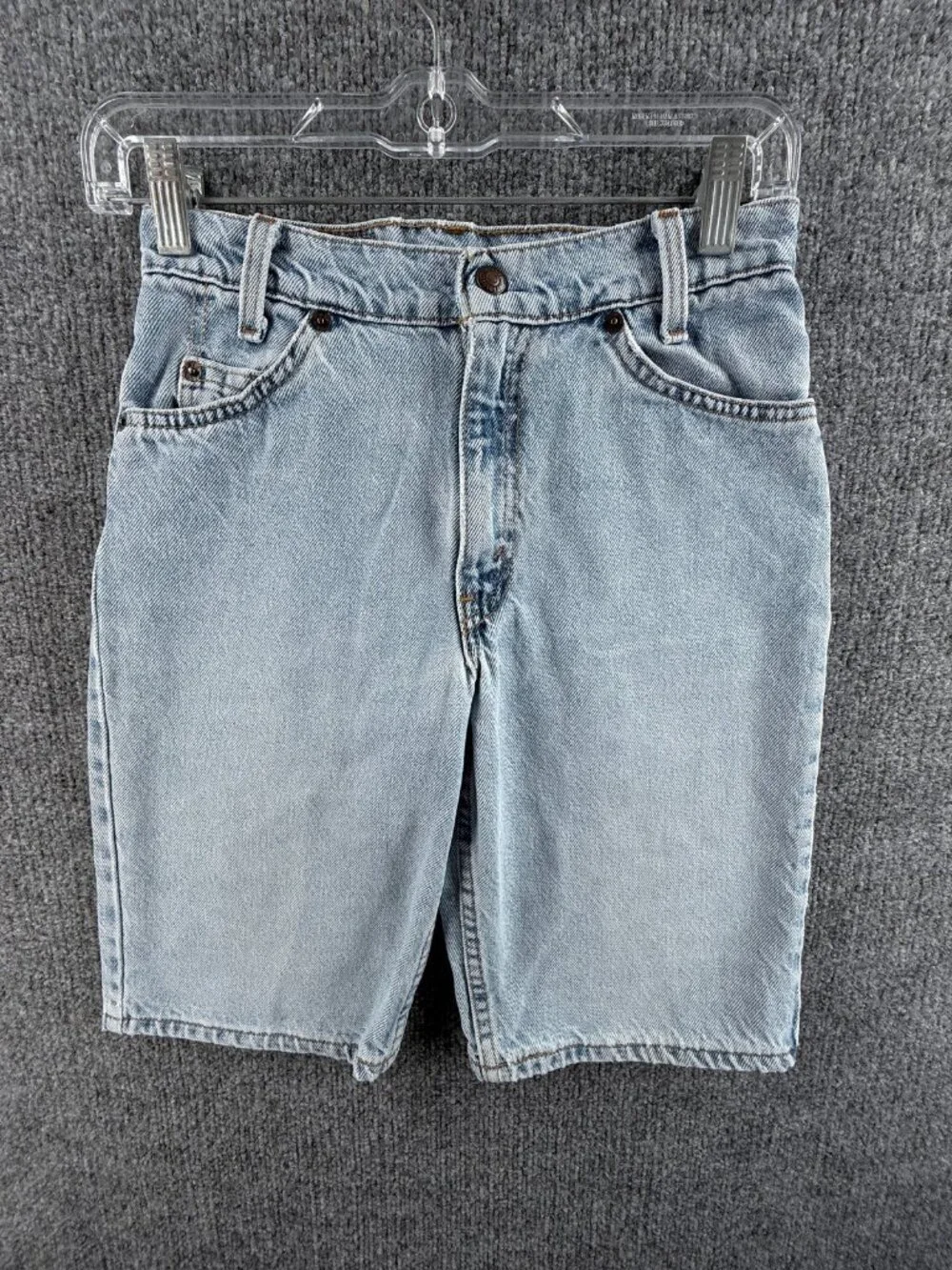 VTG Levis Orange Tab Size 14 Jort Shorts USA Women Blue Denim Cotton ACTL 25x10